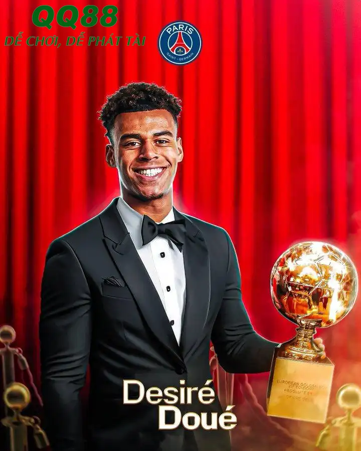 Ngôi sao trẻ Desire Doue của PSG giành giải Golden Boy 2025