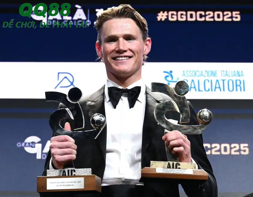 Sau một mùa giải thành công cùng Napoli, McTominay đã nhận được hai giải thưởng cá nhân danh giá. (Ảnh: Goal)